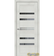 Дверь Браво-30 / Цвет Bianco Veralinga / Стекло Mirox Grey / Двери Браво