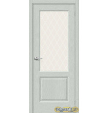 ДП ЭКО Неоклассик-33 Grey Wood White Сrystal 200*60