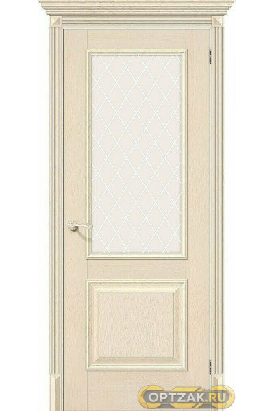 Дверь ЭКО Классико-13 Ivory White Crystal 200*60