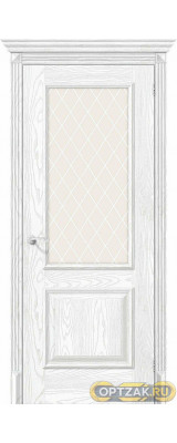 Дверь ЭКО Классико-13 Silver Ash White Crystal 200*60