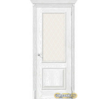 Дверь ЭКО Классико-13 Silver Ash White Crystal 200*60