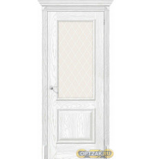 Дверь ЭКО Классико-13 Silver Ash White Crystal 200*60