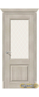 Дверь ЭКО Классико-33 Cappuccino Veralinga White Crystal 200*60