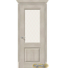 Дверь ЭКО Классико-33 Cappuccino Veralinga White Crystal 200*60