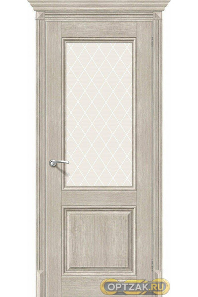 Дверь ЭКО Классико-33 Cappuccino Veralinga White Crystal 200*60