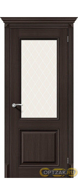 Дверь ЭКО Классико-33 Wenge Veralinga White Crystal 200*60