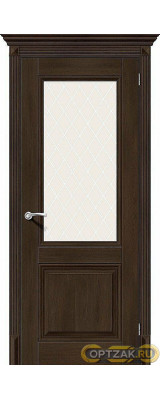 Дверь ЭКО Классико-33 Dark Oak White Crystal 200*60