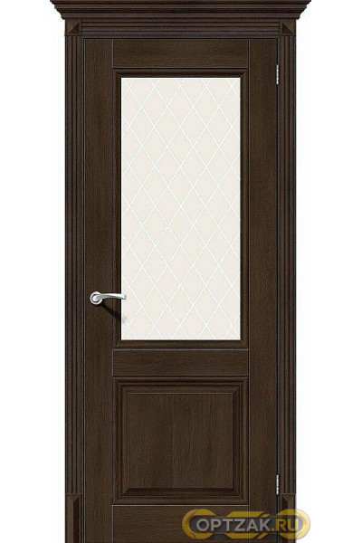 Дверь ЭКО Классико-33 Dark Oak White Crystal 200*60