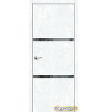 ДП ЭКО Браво-2.55 Snow Art Mirox Grey 200*60
