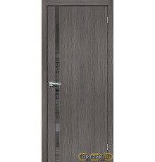 Дверь Браво-1.55 / Цвет Grey Melinga / Стекло Mirox Grey / Двери Браво