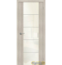 Дверь ЭКО V4 Cappuccino Veralinga White Pearl 200*60