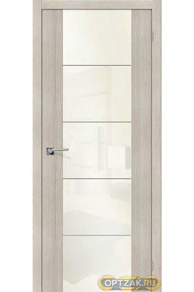Дверь ЭКО V4 Cappuccino Veralinga White Pearl 200*60