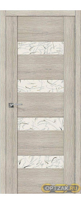 Дверь ЭКО VM4 Cappuccino Veralinga Silver Art 200*60