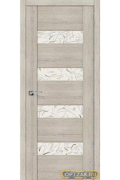 Дверь ЭКО VM4 Cappuccino Veralinga Silver Art 200*60