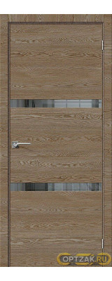 Дверь Порта-55 4AF / Цвет East Skyline / Стекло Mirox Grey / Двери Браво