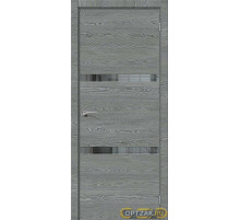 Дверь Порта-55 4AF / Цвет West Skyline / Стекло Mirox Grey / Двери Браво