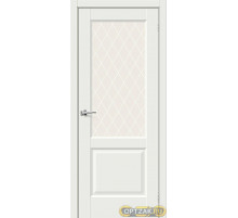 ДП ЭМА Неоклассик-33 White Matt White Сrystal 200*60
