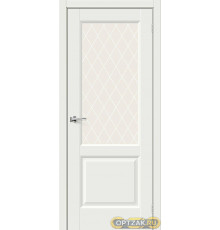 ДП ЭМА Неоклассик-33 White Matt White Сrystal 200*60