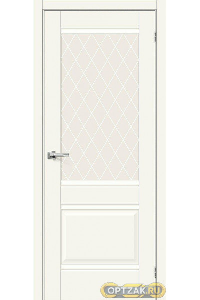 ДП ЭМА Прима-3 Alaska White Сrystal 200*60