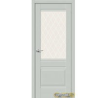 ДП ЭМА Прима-3 Grey Matt White Сrystal 200*60