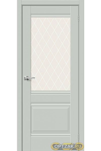 ДП ЭМА Прима-3 Grey Matt White Сrystal 200*60