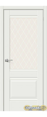 ДП ЭМА Прима-3 White Matt White Сrystal 200*60