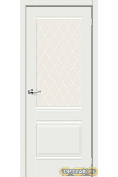ДП ЭМА Прима-3 White Matt White Сrystal 200*60