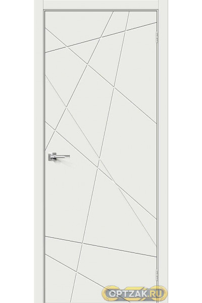 Дверь Граффити-5 / Цвет Super White / Двери Браво