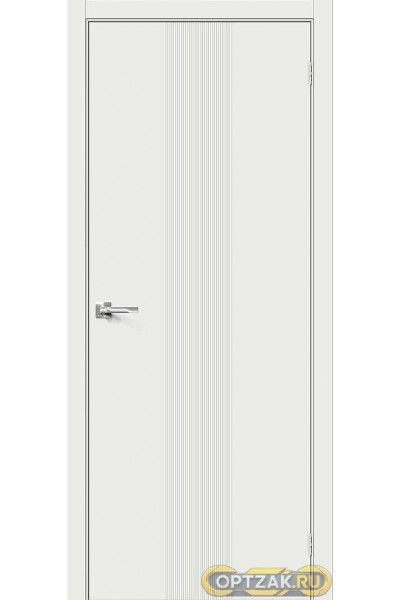Дверь Граффити-21 / Цвет Super White / Двери Браво