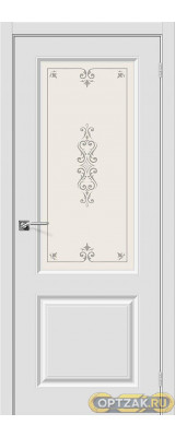 Дверь ПВХ Скинни-13 П-23 (Белый) ПО СТ-Худ. 200*60
