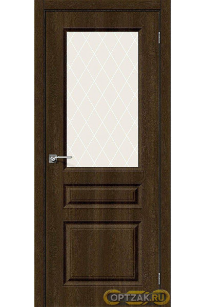 ДП ПВХ Скинни-15 Dark Barnwood White Crystal 200*60