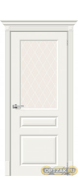Дверь К Скинни-15.1 Whitey White Crystal 200*60