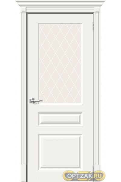 Дверь К Скинни-15.1 Whitey White Crystal 200*60