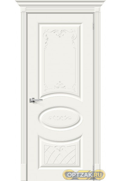 Дверь Скинни-20 Art / Цвет Whitey / Двери Браво
