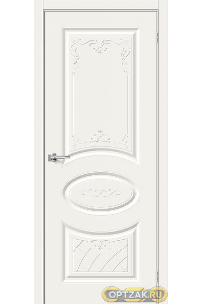 Дверь Скинни-20 Art / Цвет Whitey / Двери Браво