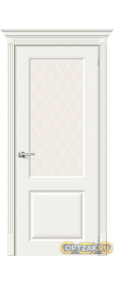 Дверь К Скинни-13 Whitey White Crystal 200*60
