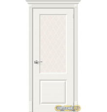 Дверь К Скинни-13 Whitey White Crystal 200*60