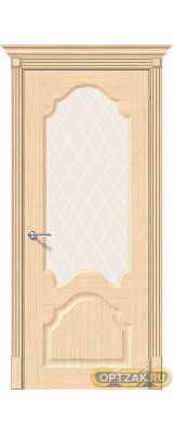 Дверь Ш Афина Ф-22 (БелДуб) ПО White Сrystal 200*60