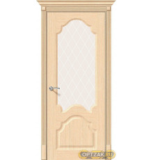 Дверь Ш Афина Ф-22 (БелДуб) ПО White Сrystal 200*60
