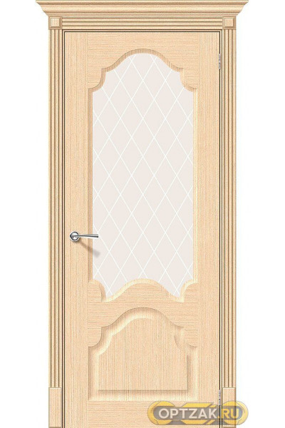 Дверь Ш Афина Ф-22 (БелДуб) ПО White Сrystal 200*60