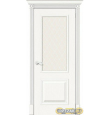 Дверь Ш Вуд Классик-13 Whitey White Crystal 200*60