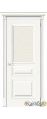 Дверь Ш Вуд Классик-15.1 Whitey White Crystal 200*70