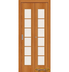 Дверь Л 2С Л-12 (МиланОрех) ПО СТ-Сатинато 200*40