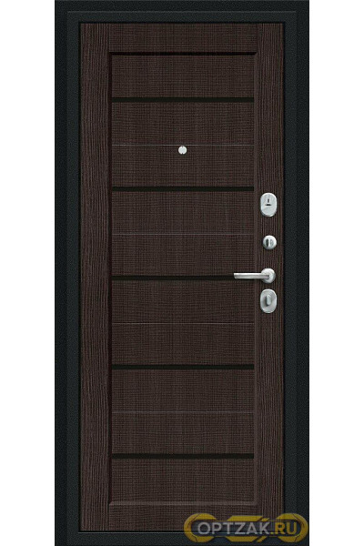 Входная дверь Борн Букле черное/Wenge Veralinga / Двери Браво