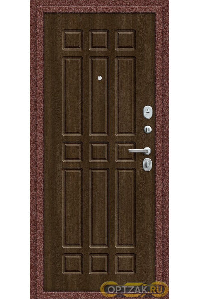 Входная дверь Любо Мини Антик медный/Dark Barnwood / Двери Браво