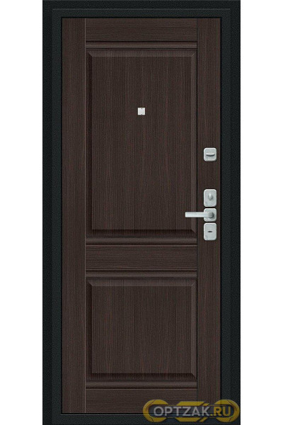 Входная дверь Нео Букле черное/Wenge Veralinga / Двери Браво