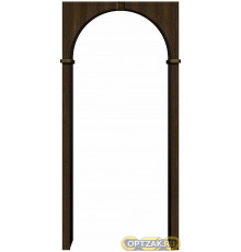Aрка ПВХ Браво Dark Barnwood 230*70-150*40