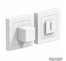 Фиксатор на квадратной розетке Bravo A/Z-2WC W Белый