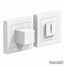 Фиксатор на квадратной розетке Bravo A/Z-2WC W Белый