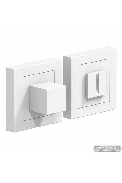 Фиксатор на квадратной розетке Bravo A/Z-2WC W Белый